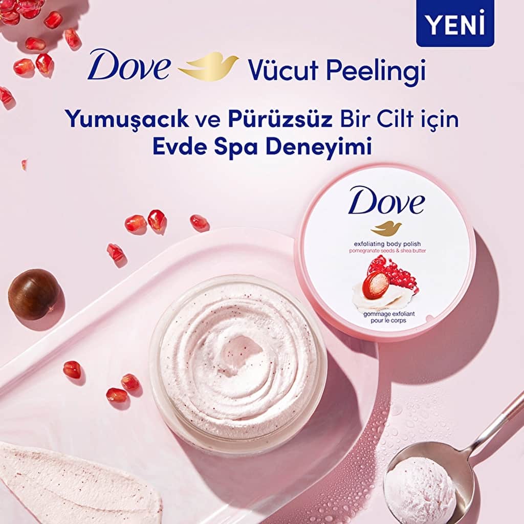 Dove مقشر الجسم دوف بالرمان وزبدة الشيا 225 مل مرطب