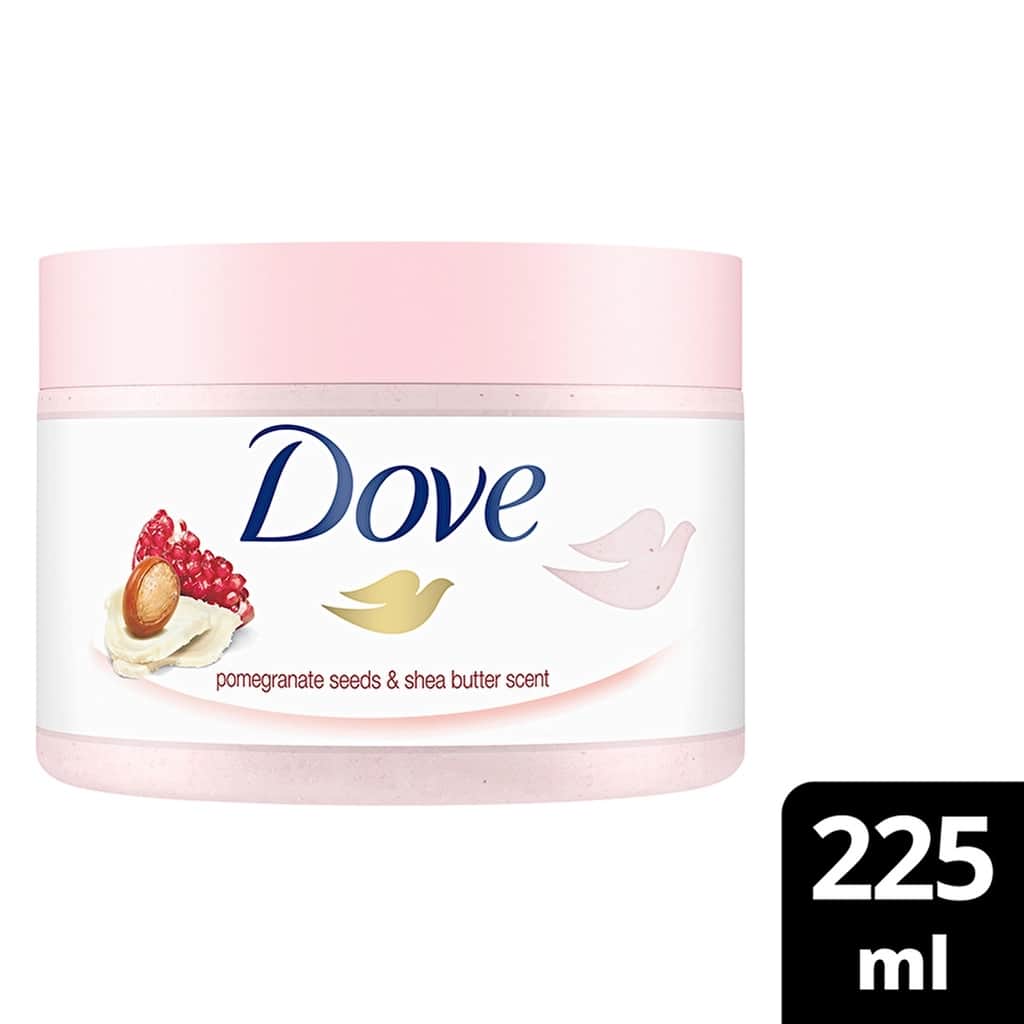 Dove مقشر الجسم دوف بالرمان وزبدة الشيا 225 مل مرطب