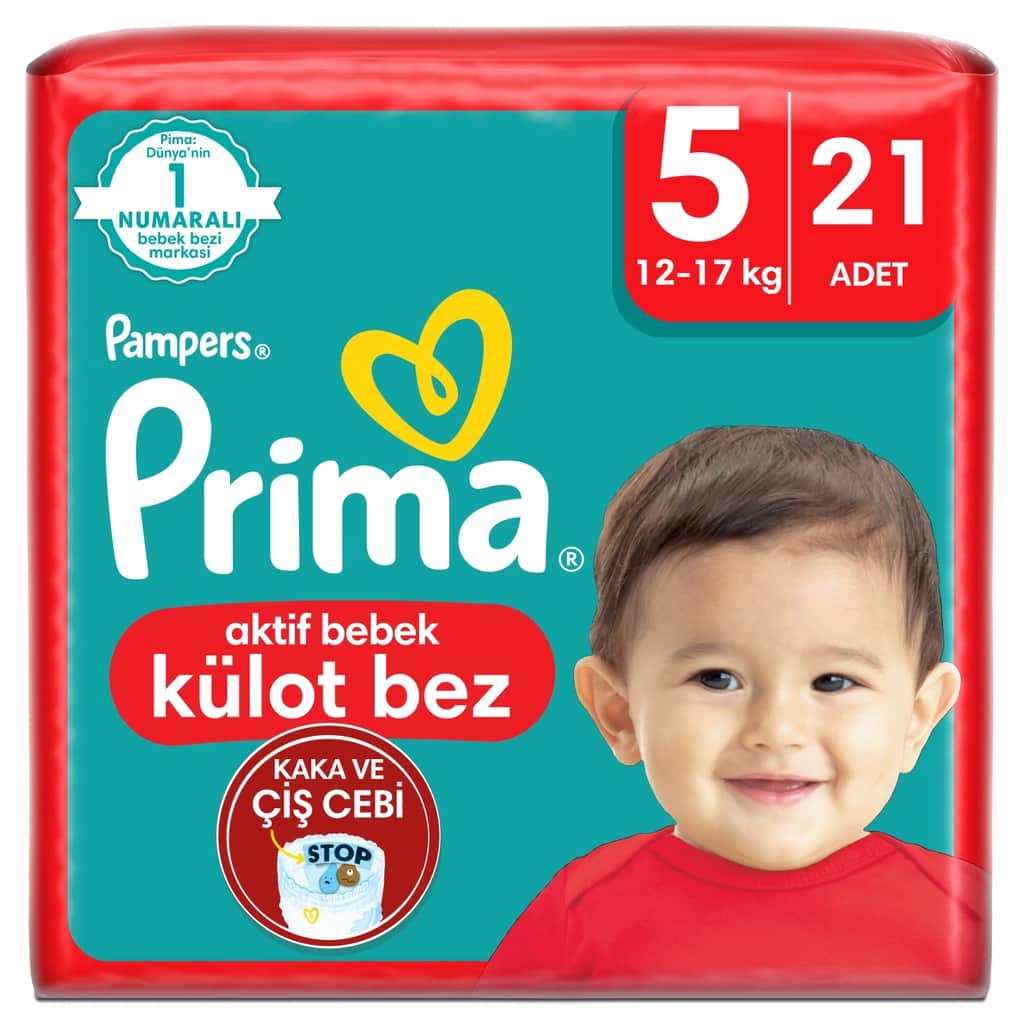 Prima حفاضات بريما بيبي مقاس 5 جونيور 21 قطعة