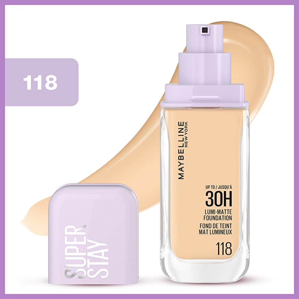 Maybelline كريم أساس سوبر ستاي لومي مات من مايبيلين نيويورك 118