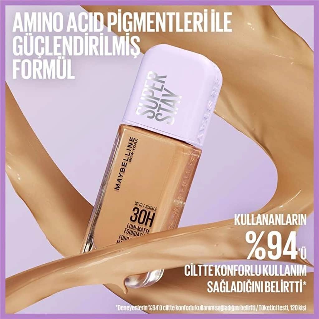 Maybelline كريم أساس سوبر ستاي لومي مات من مايبيلين نيويورك 118