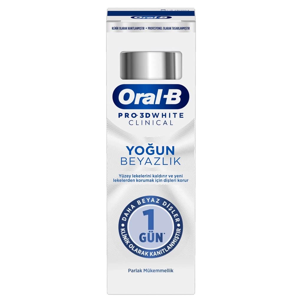 معجون أسنان برو 3D وايت كلينيكال إنتنس وايتنينغ 75 مل من أورال-بي Oral-B