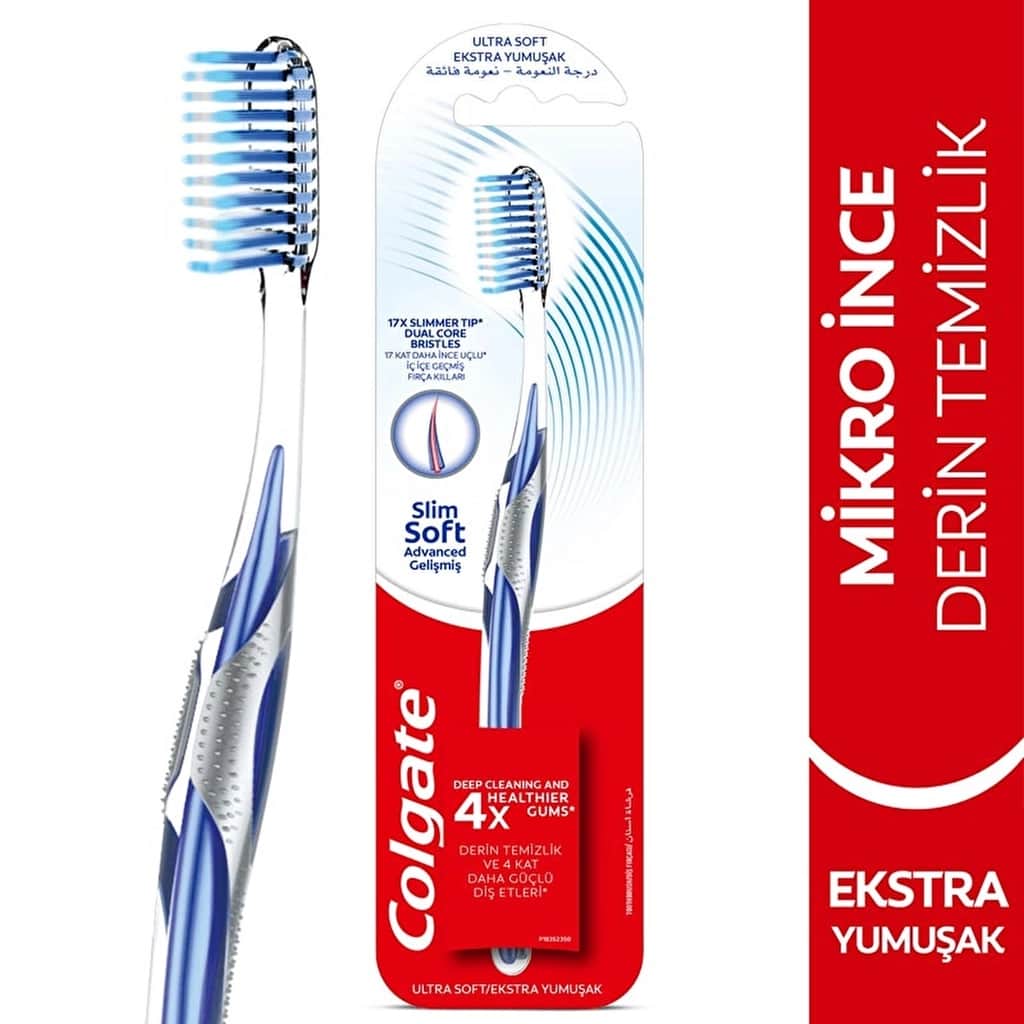 Colgate فرشاة أسنان كولجيت مايكروفاين أدفانسد بشعيرات أنحف بـ 17 مرة