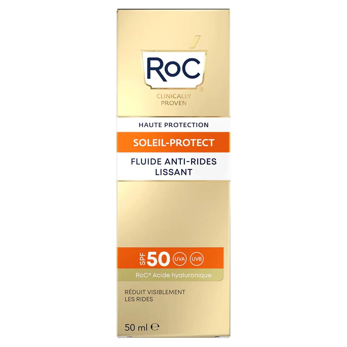 ROC روك واقي شمس للوجه مضاد للتجاعيد بعامل حماية 50+ 50 مل