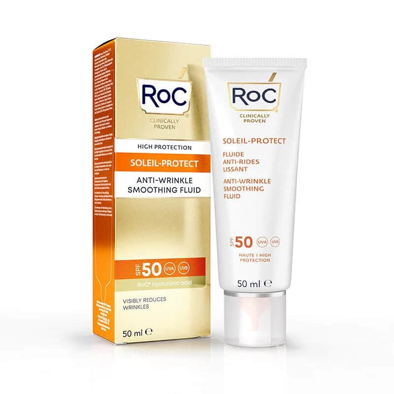 ROC روك واقي شمس للوجه مضاد للتجاعيد بعامل حماية 50+ 50 مل