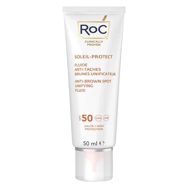 ROC روك واقي شمس للوجه مضاد للبقع بعامل حماية من الشمس 50+ 50 مل
