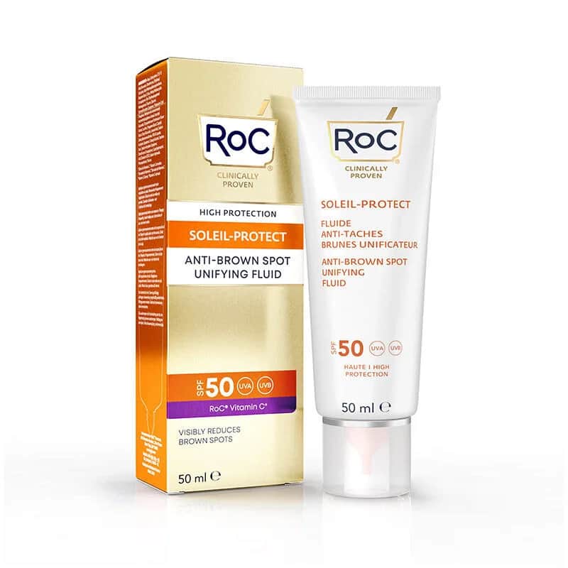 ROC روك واقي شمس للوجه مضاد للبقع بعامل حماية من الشمس 50+ 50 مل
