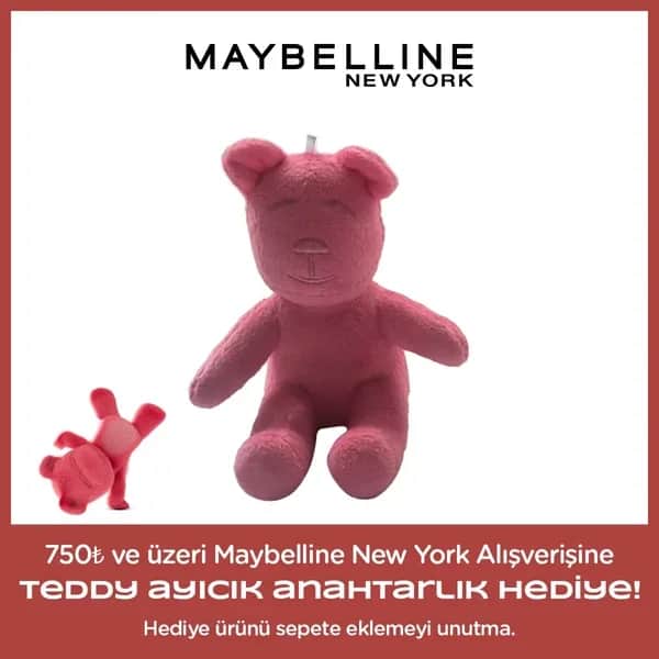 Maybelline هدية مايبيلين: سلسلة مفاتيح على شكل دب تيدي