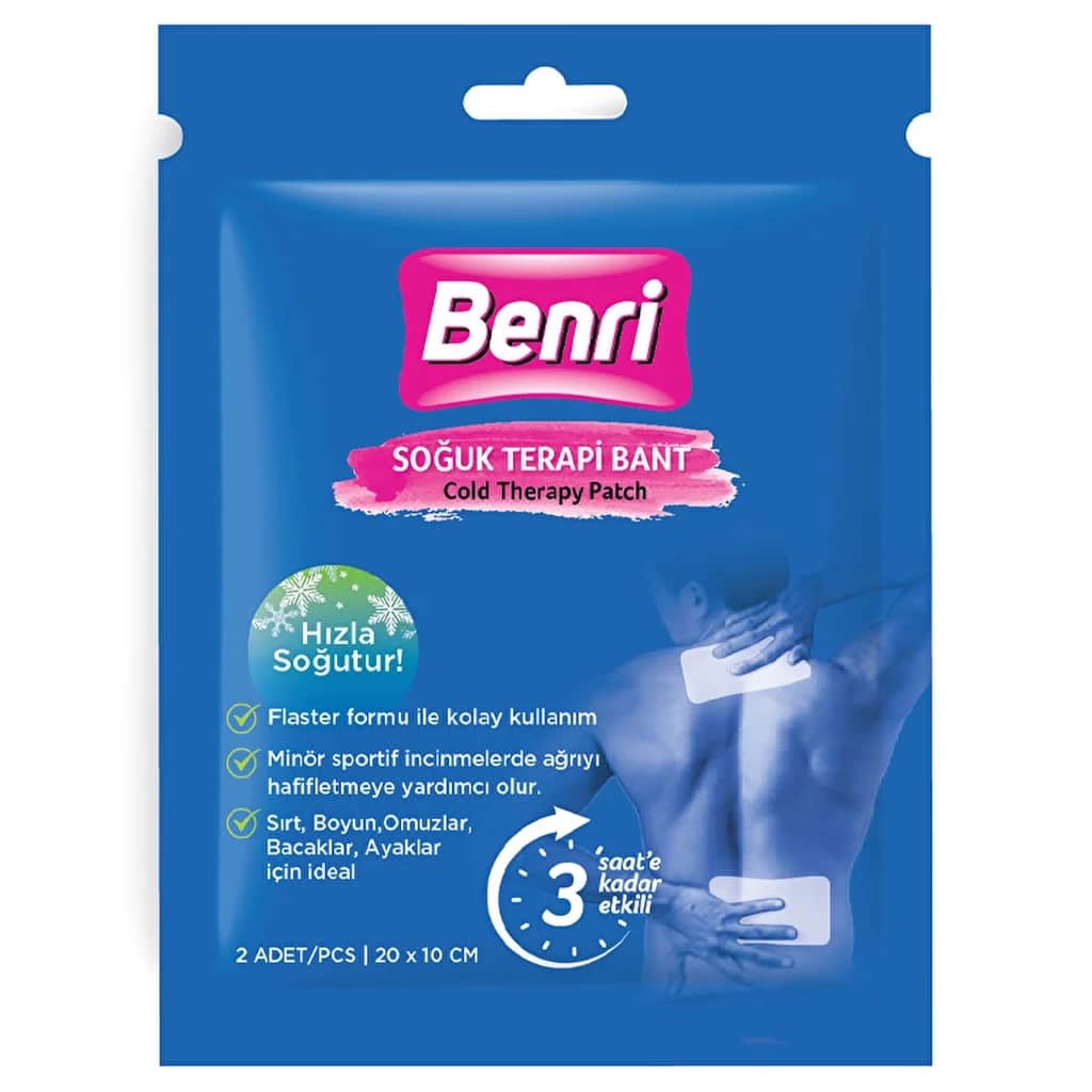 Benri شريط العلاج البارد من بينري لتخفيف الألم والتعافي من الإصابات