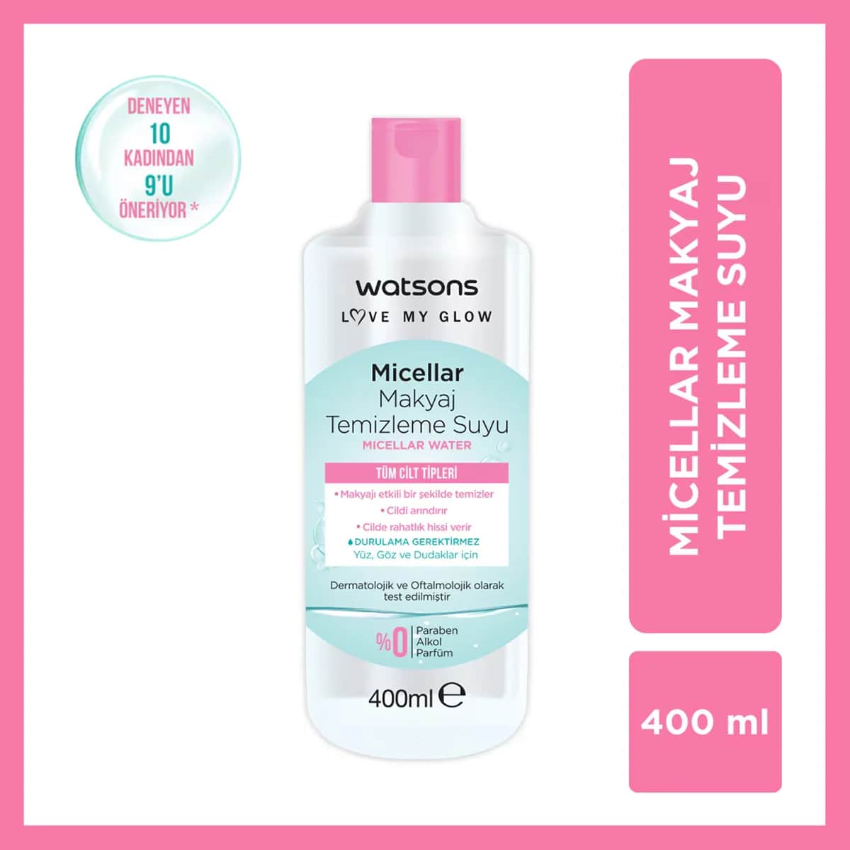 Watsons ماء مزيل المكياج ميسيلار من واتسونز 400 مل