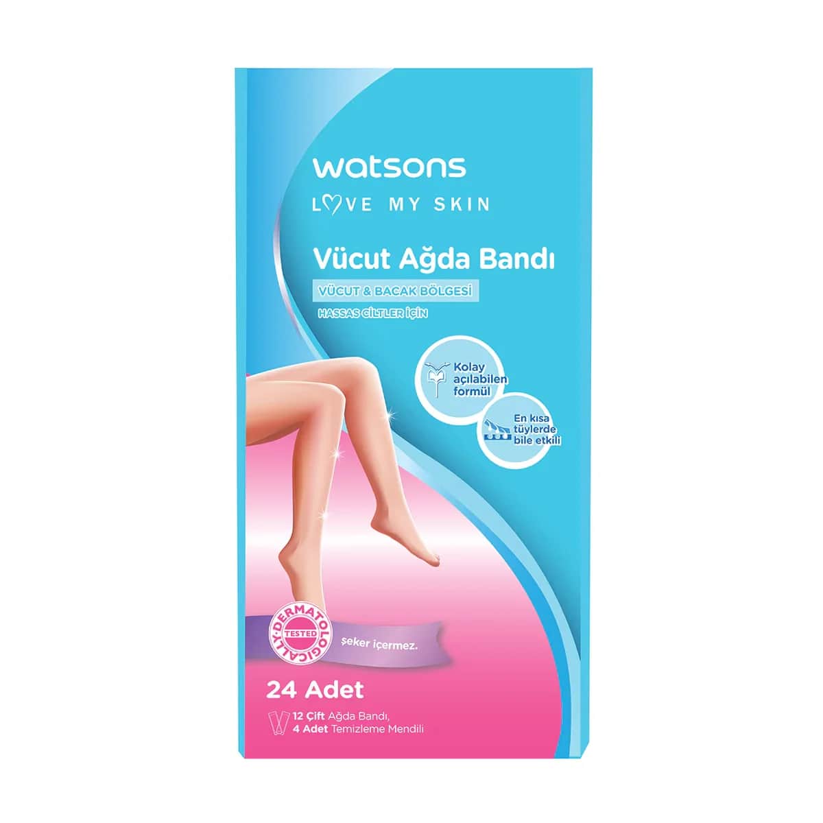 Watsons شرائح شمع واتسونز للبشرة الحساسة، 24 قطعة