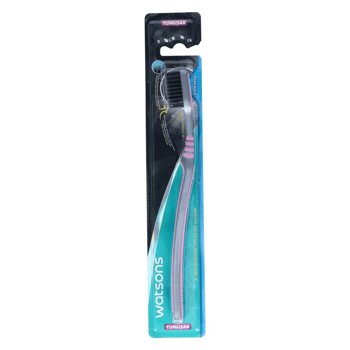 Watsons Charcoal Soft Toothbrush 1 pcs