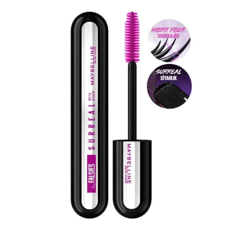 Maybelline ماسكارا مايبيلين فالسيز سوريال ميتا بلاك 10 مل