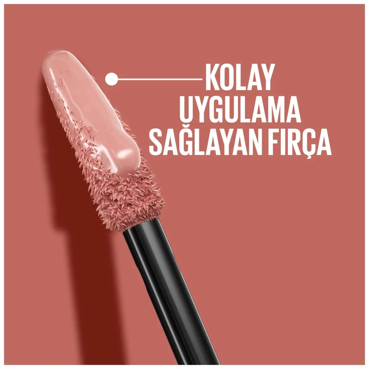 Maybelline أحمر شفاه سائل لامع سوبر ستاي فينيل إنك من مايبيلين نيويورك 100 تشارمد
