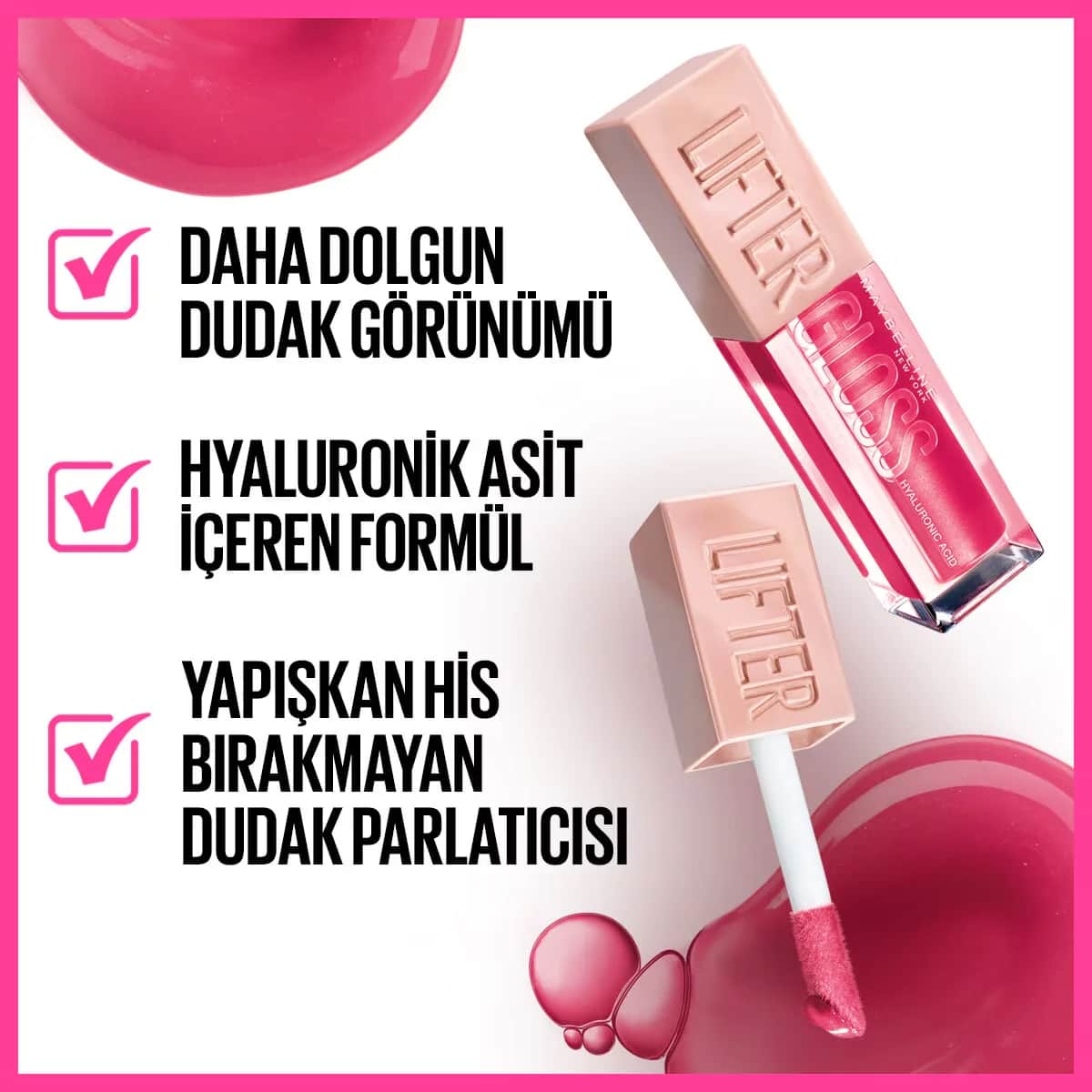 Maybelline ملمع شفاه مايبيلين نيويورك ليفتَر جلوس 5.4 مل 024 بابل غام