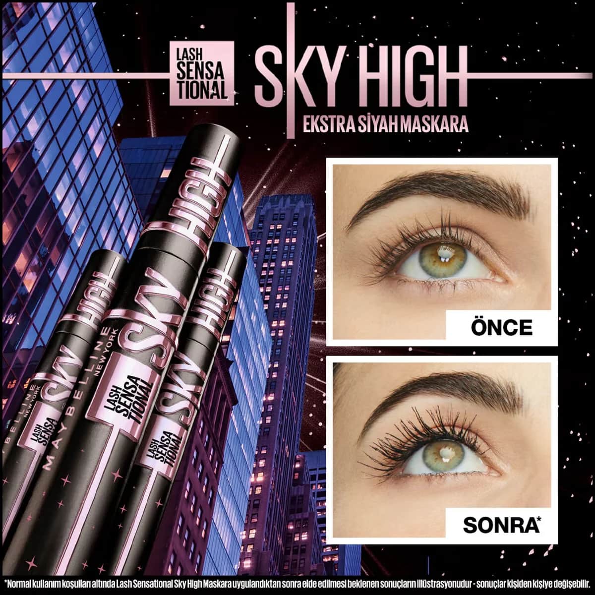 Maybelline ماسكارا مايبيلين نيويورك لاش سينسيشنال سكاي هاي كوزميك بلاك