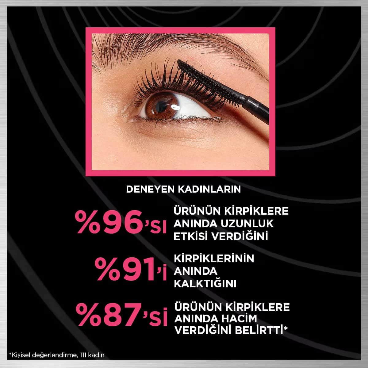 L'Oreal Paris ماسكارا لوريال باريس تلسكوبية لرفع الرموش السوداء المقاومة للماء 9.9 مل