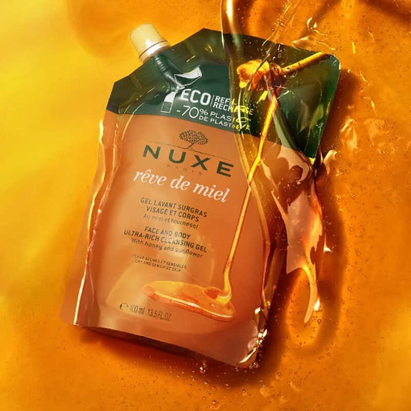 NUXE جل التنظيف الغني للغاية للوجه والجسم من نوكس ريف دي ميل، 400 مل عبوة إعادة تعبئة