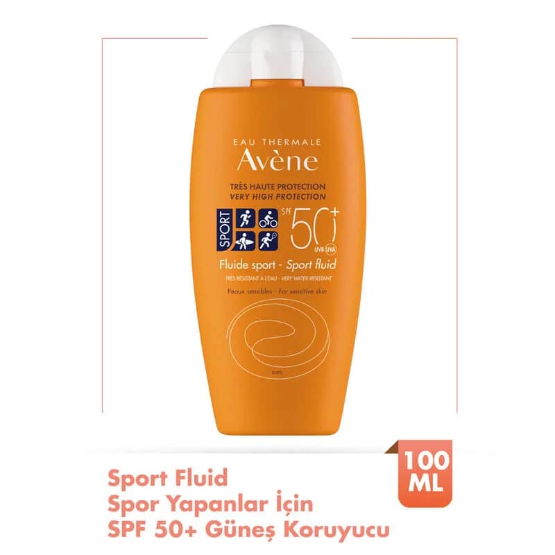 Avene Fluid Sport Sunscreen Cream Spf 50 100 ml