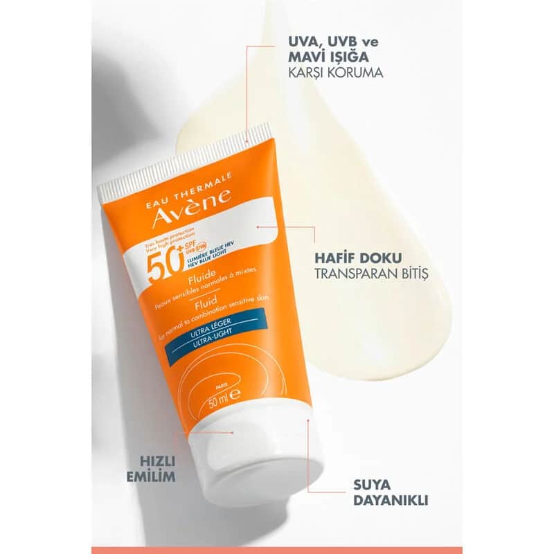 Avene Solaire Spf50+ Fluid Ultra Light 50 ml