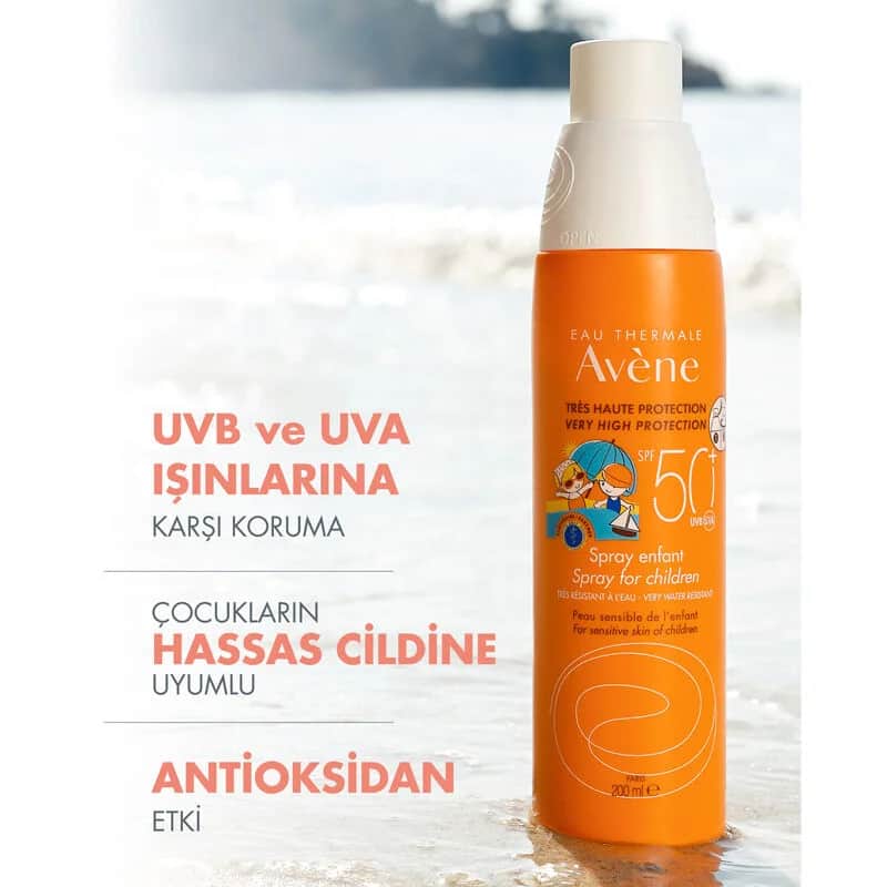 بخاخ شمس للأطفال SPF 50+ 200 مل من او ثيرمال Eau Thermale Avene