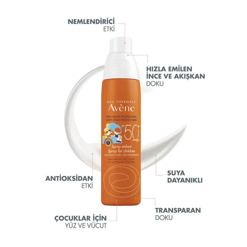 بخاخ شمس للأطفال SPF 50+ 200 مل من او ثيرمال Eau Thermale Avene