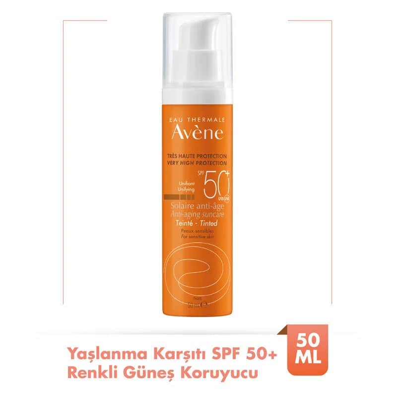 واقي شمس ملون مضاد للشيخوخة SPF 50+ 50 مل من او ثيرمال Eau Thermale Avene