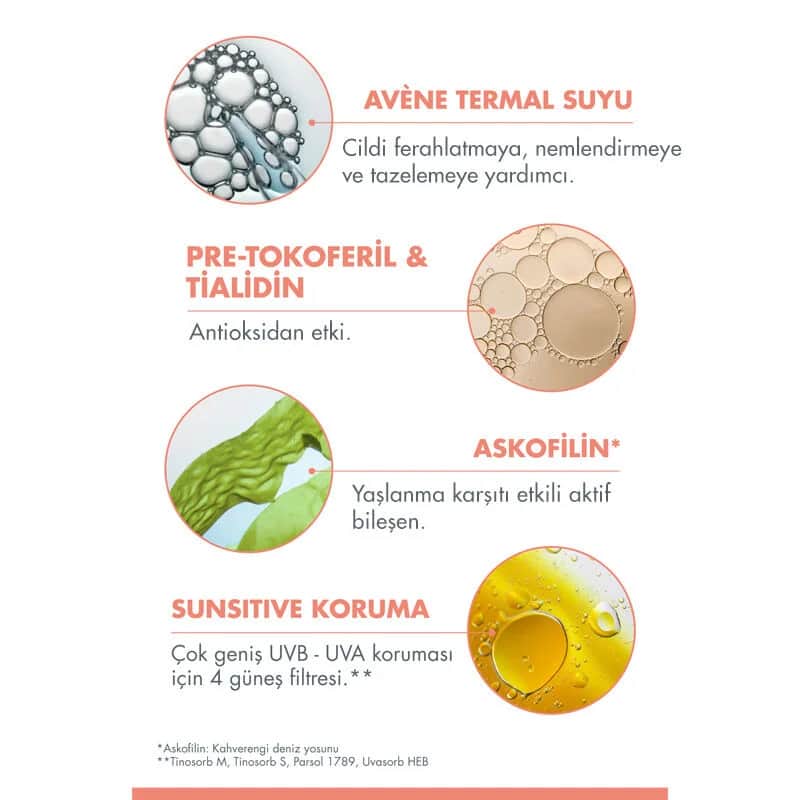 واقي شمس ملون مضاد للشيخوخة SPF 50+ 50 مل من او ثيرمال Eau Thermale Avene