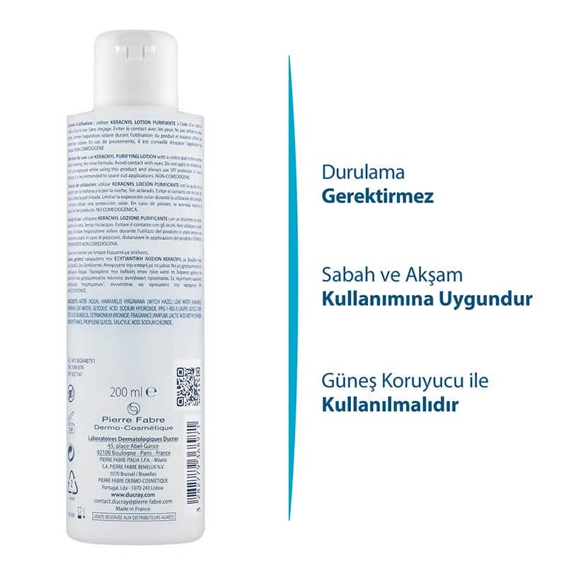 Ducray Keracnyl Purifying Lotion 200 ml
