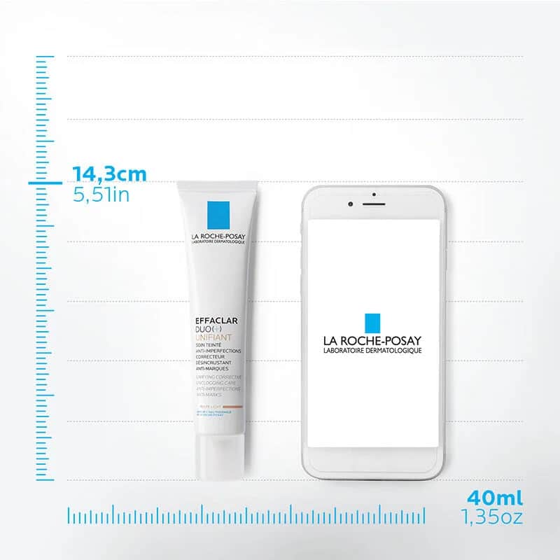 La Roche-Posay كريم العناية بالبشرة الملون إيفاكلار ديو+ من لاروش بوزيه، 40 مل