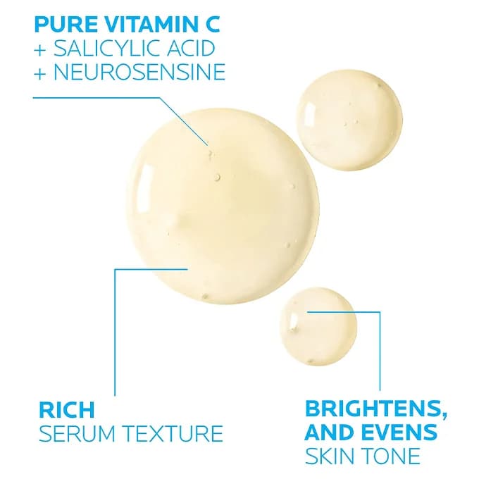 La Roche-Posay لاروش بوساي سيروم فيتامين سي 10 النقي 30 مل