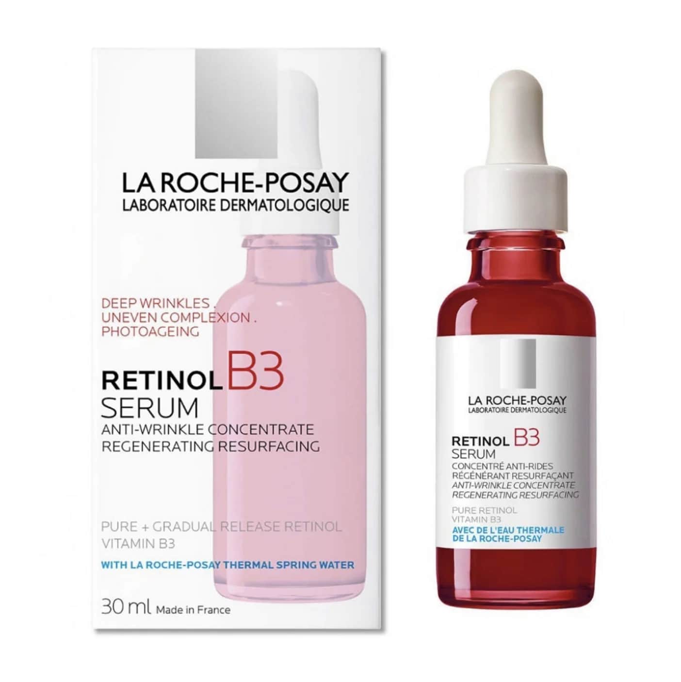 La Roche-Posay سيروم ريتينول بي 3 المضاد للشيخوخة والتجاعيد من لا روش بوزيه، 30 مل
