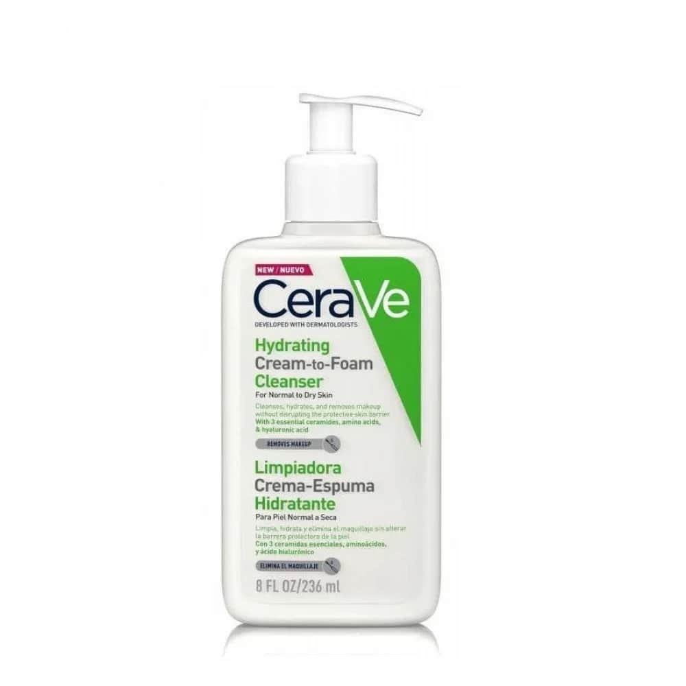 Cerave كريم مرطب ومنظف رغوي من سيرافي 236 مل