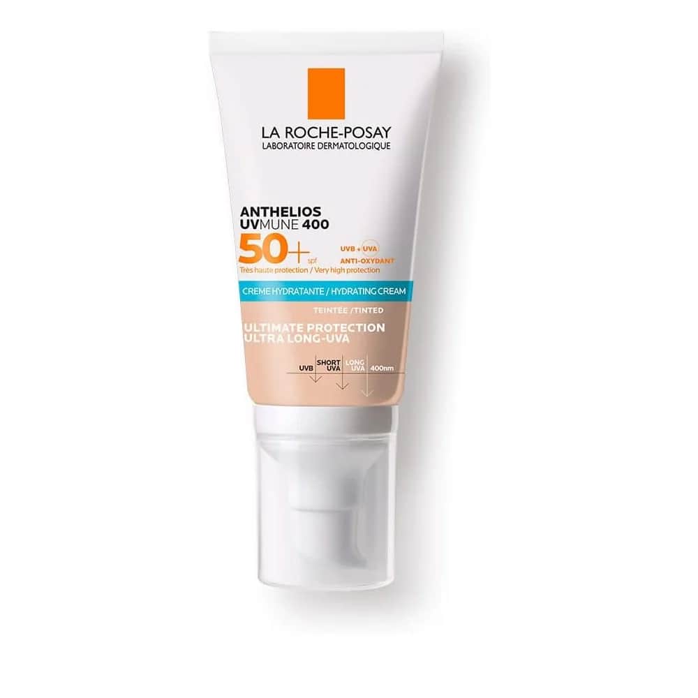 La Roche-Posay واقي الشمس المرطب أنثيليوس أوفميون من لا روش بوزيه بعامل حماية 50+، 50 مل ملون