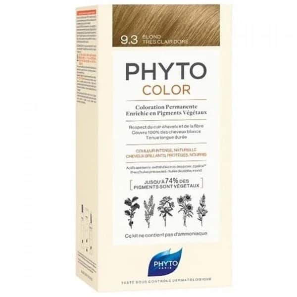 Phyto صبغة الشعر العشبية فيتو فيتوكولر 9.3 أشقر فاتح تركيبة جديدة