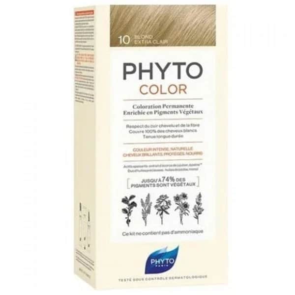 Phyto صبغة الشعر العشبية فيتو فيتوكولر رقم 10 أشقر فاتح جدًا، تركيبة جديدة