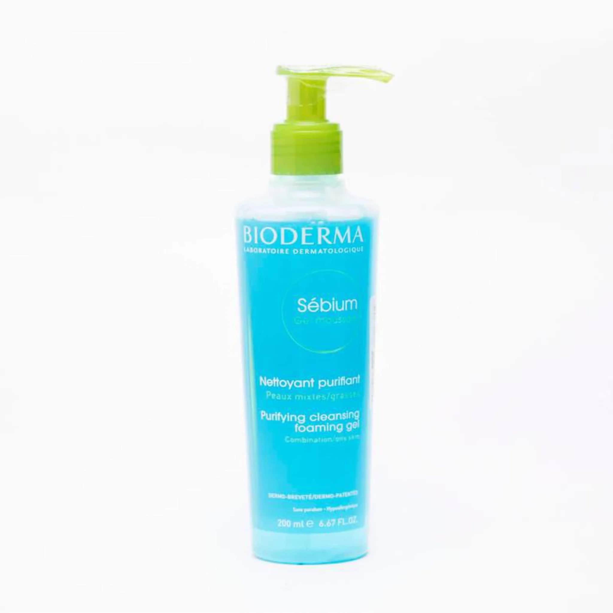 Bioderma غسول جل رغوي سيبيوم موسانت لتنظيف وتنقية البشرة من بيوديرما 200 مل