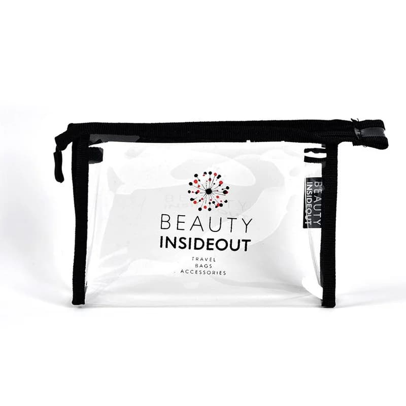 Beauty İnsideout حقيبة مكياج صغيرة شفافة من بيوتي إنسايد آوت منظم شفاف