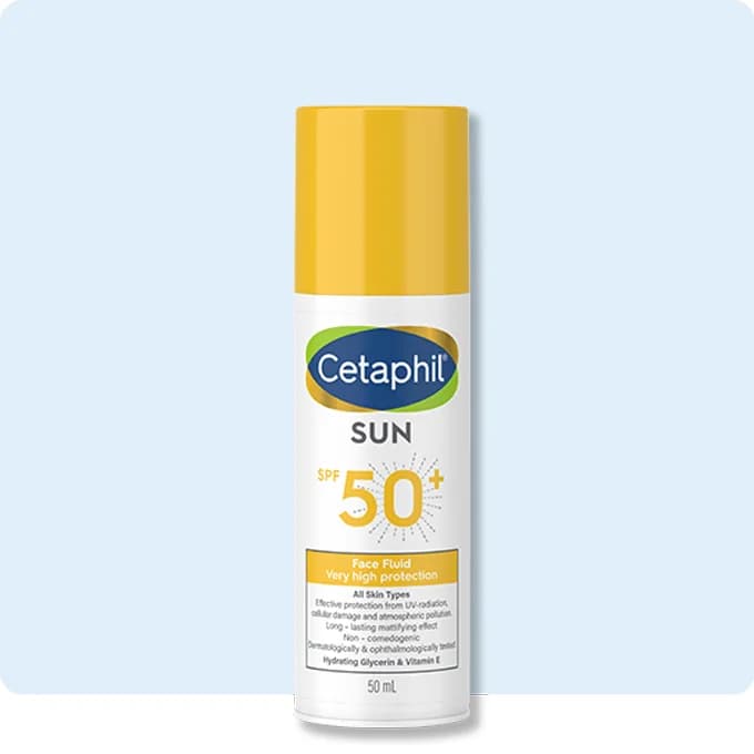 Cetaphil واقي شمس سائل للوجه بحماية 50 ملون من سيتافيل لايت ميديم 50 مل