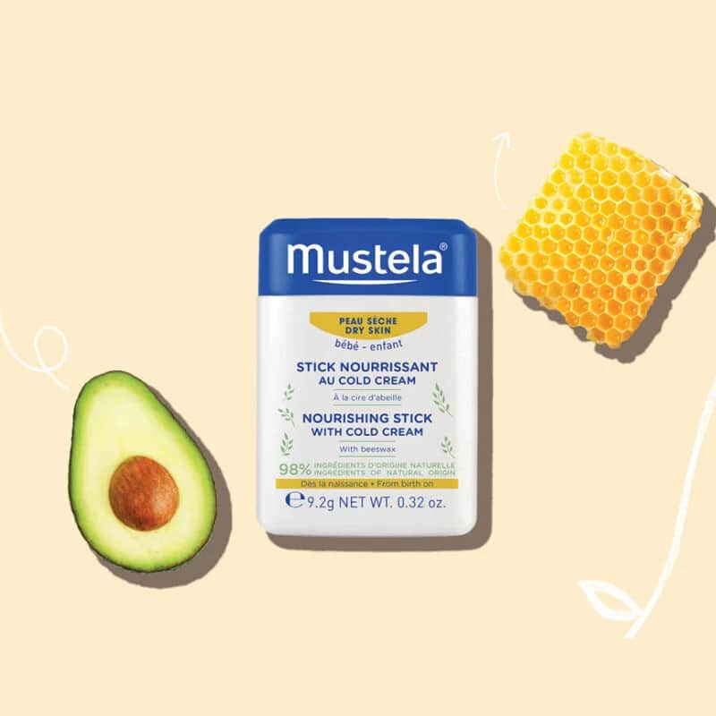 Mustela موستيلا عصا مغذية مع كريم بارد 9.2 غرام