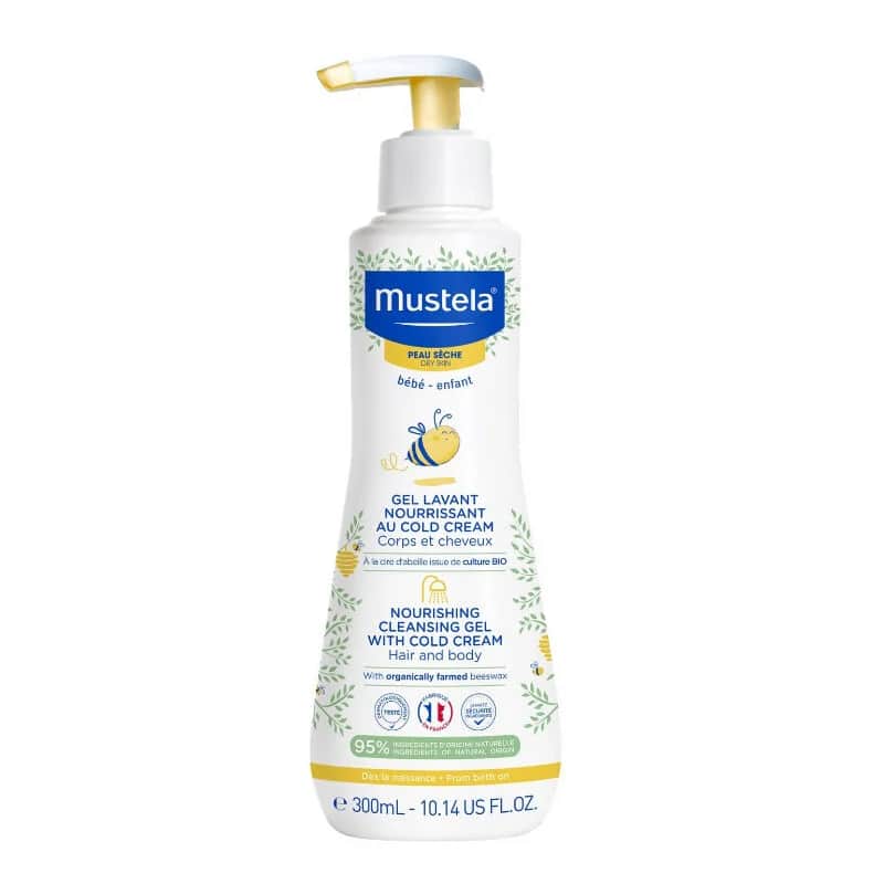 Mustela جل موستيلا المغذي المنظف مع كريم بارد 300 مل