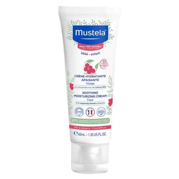 Mustela كريم موستيلا المرطب والمهدئ للوجه 40 مل