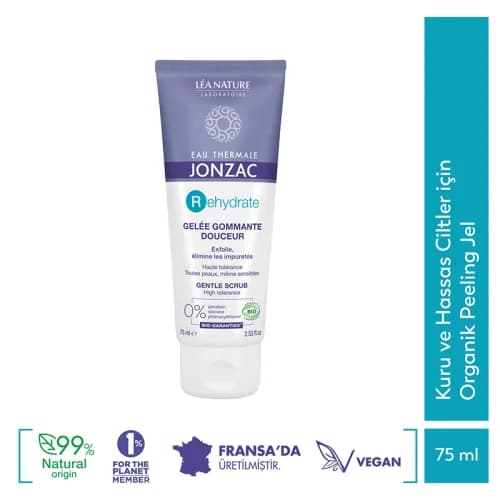 Eau Thermale Jonzac أو ثيرمال جونزاك ريهيدراتي مقشر لطيف 75 مل