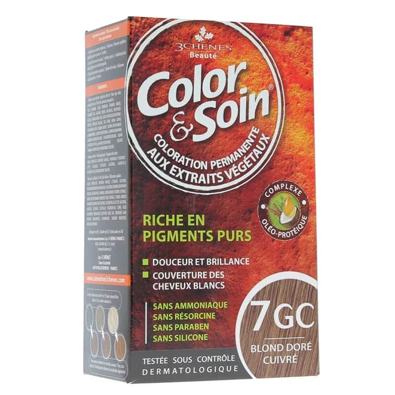 صبغة شعر كولور سوارن 7 جي سي أشقر نحاسي ذهبي Color Soin