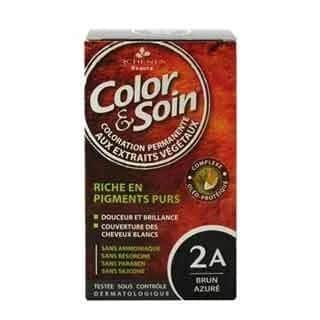 Color And Soin Hair Dye 2 a - Brun Azure Black