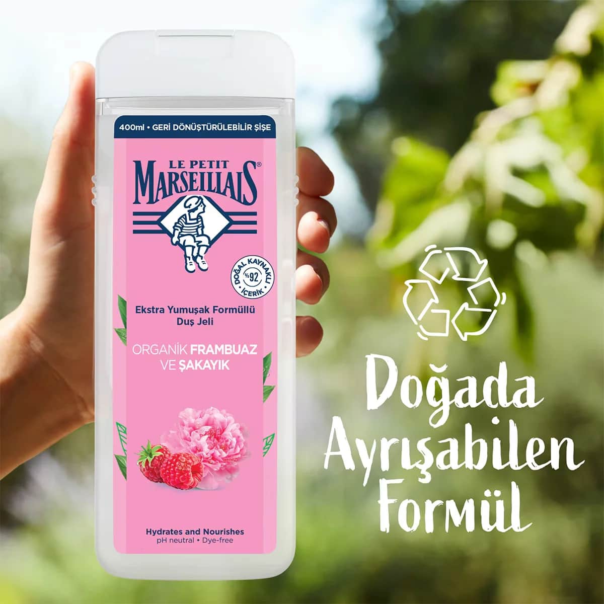 Le Petit Marseillais Raspberry And Peony Shower Gel 400 ml