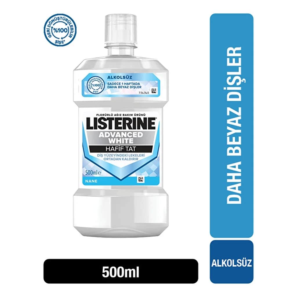 Listerine ليسترين أدفانسد وايت لايت تيست 500 مل