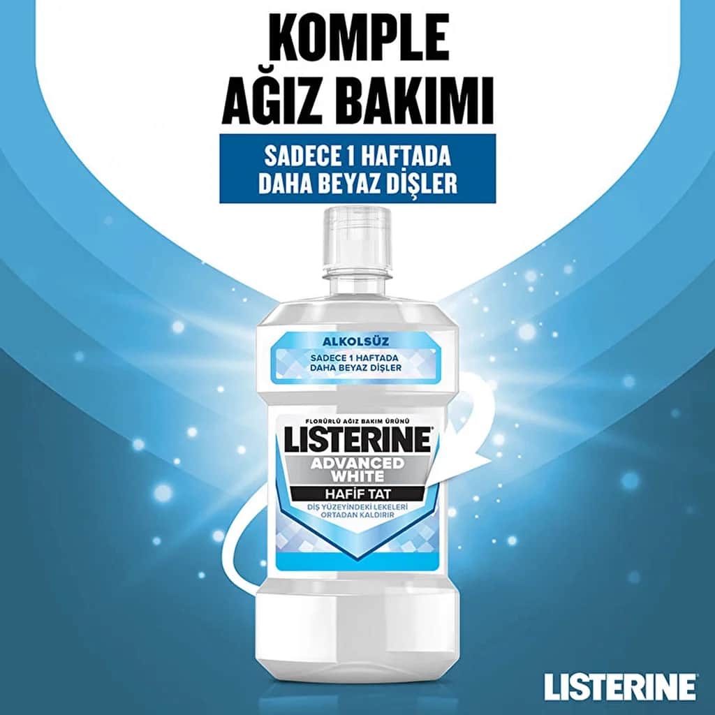Listerine ليسترين أدفانسد وايت لايت تيست 500 مل