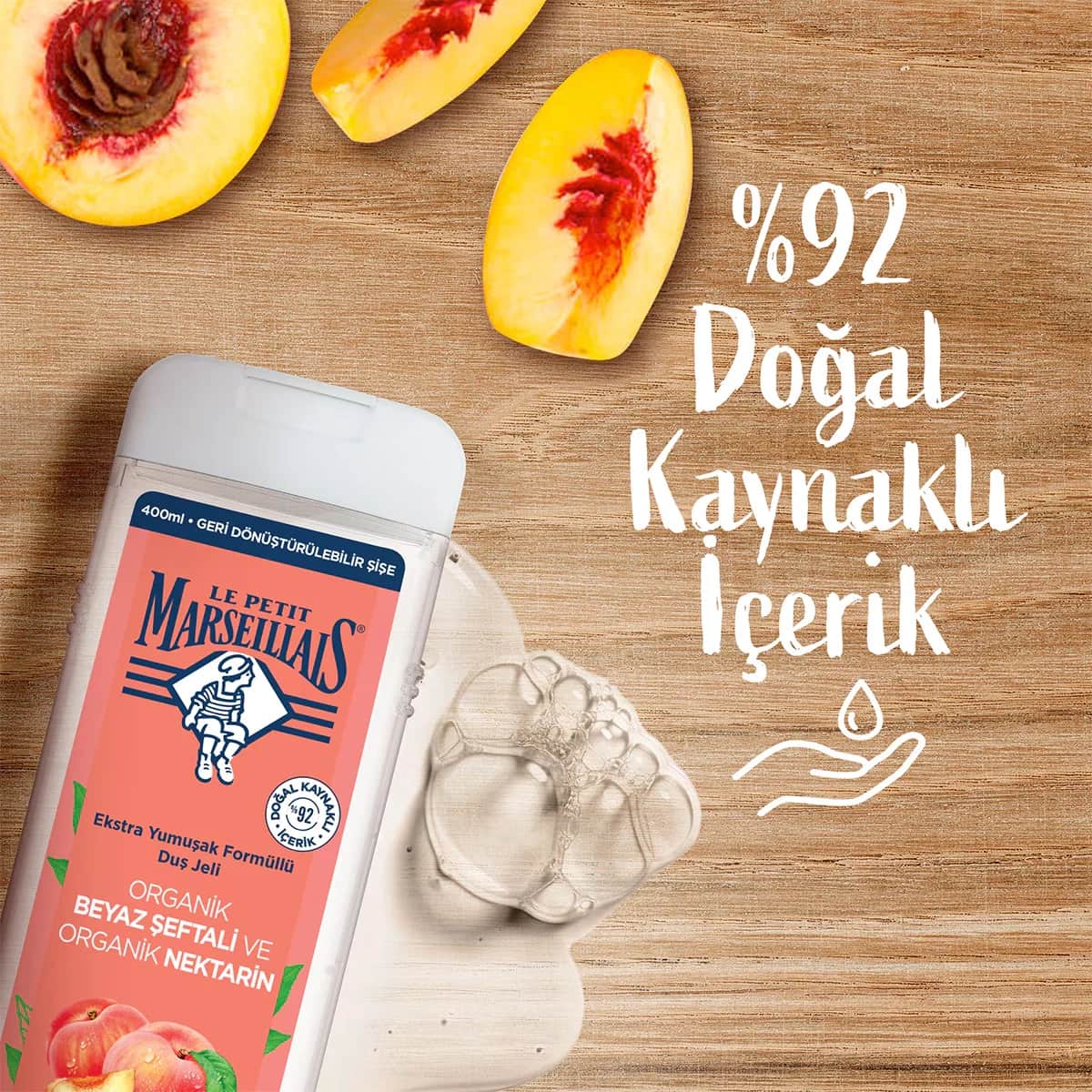 Le Petit Marseillais Shower Gel Peach 400 ml