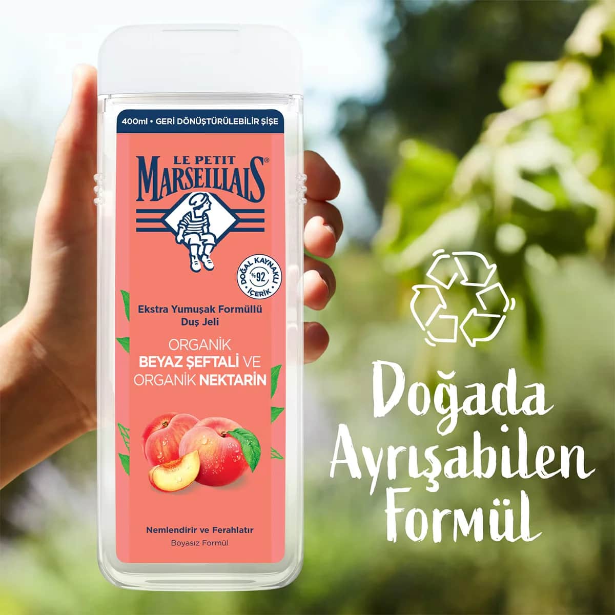 Le Petit Marseillais Shower Gel Peach 400 ml